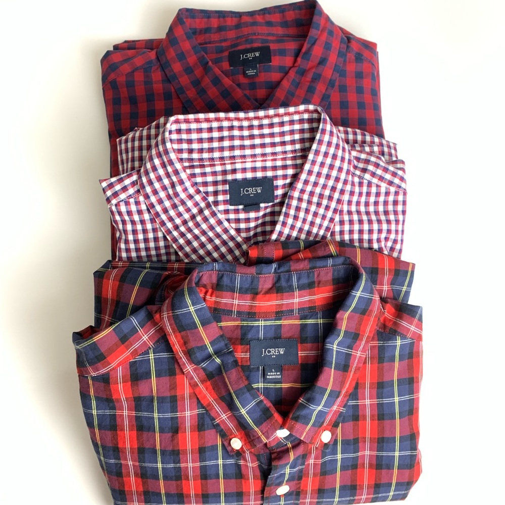 J. Crew bundle of Three Button Down Long Sleeve L